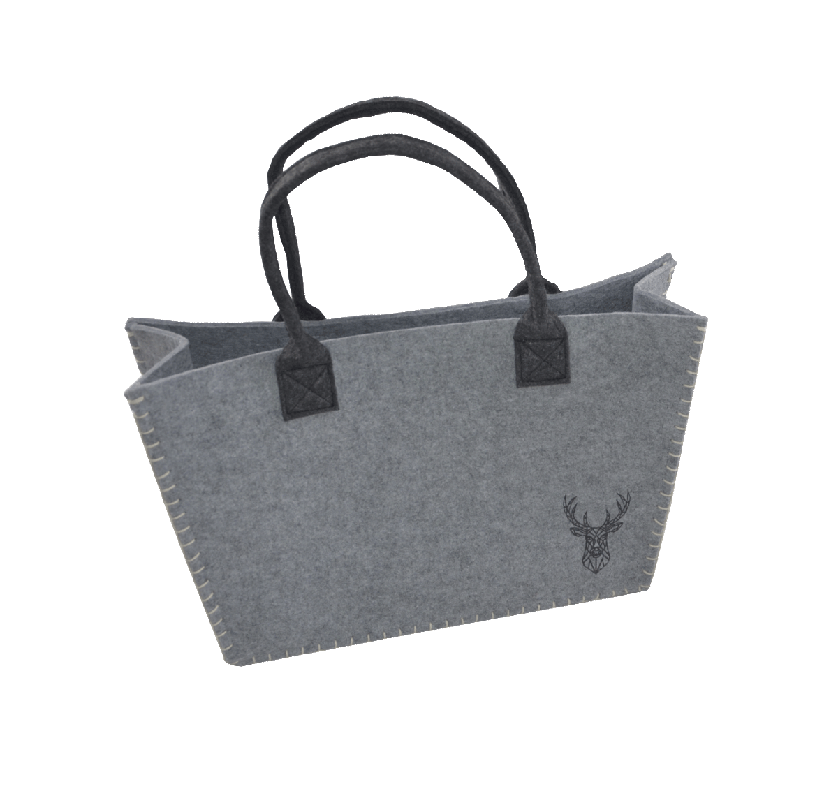 K370391-borsa di feltro grigia