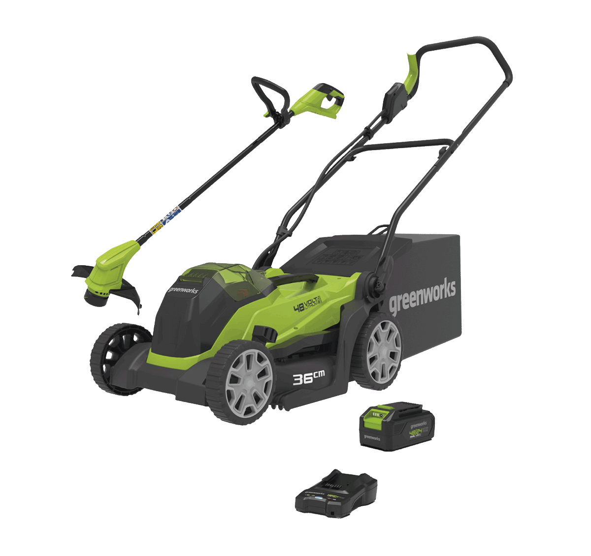 K502851 kit rasaerba e tagliabordi- rasenmäher und rasentrimmer